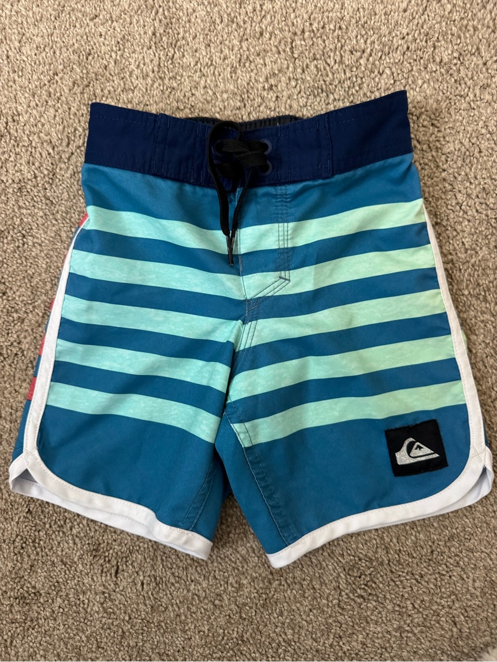 Quiksilver Toddler Boys' Striped Swim Shorts